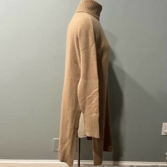 Naadam Cashmere dress Size XL Turtleneck Side Slits - Picture 3 of 7